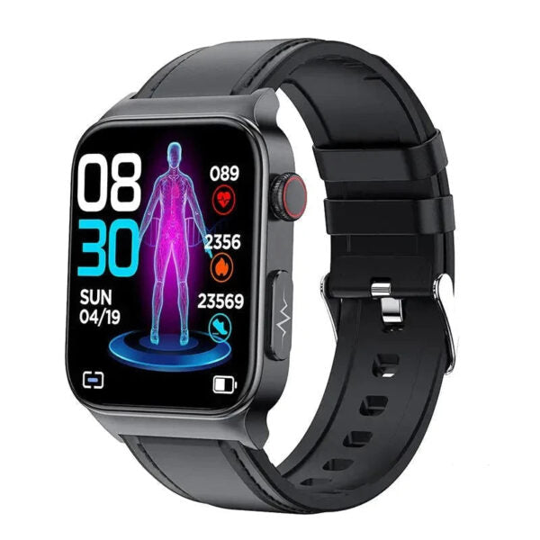 E500 Blood Glucose Smart Watch Men ECG+PPG Heart Rate Blood Pressure Health Watches IP68 Waterproof Smartwatch