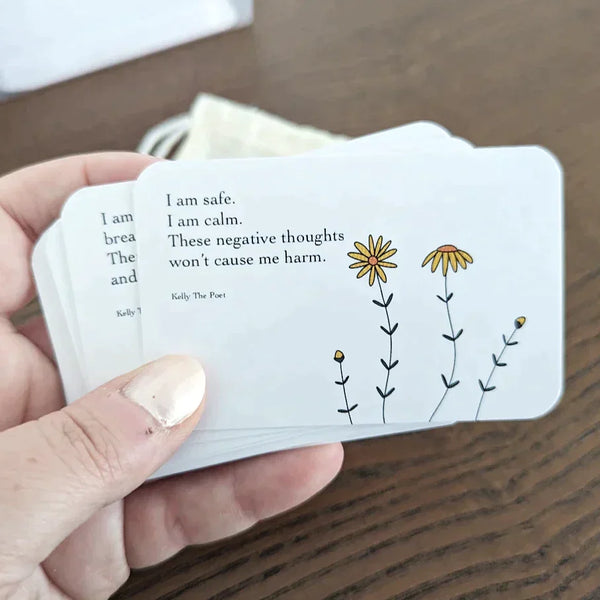 Anxiety Relief Pocket Poems/Anxiety Affirmations Card Pack