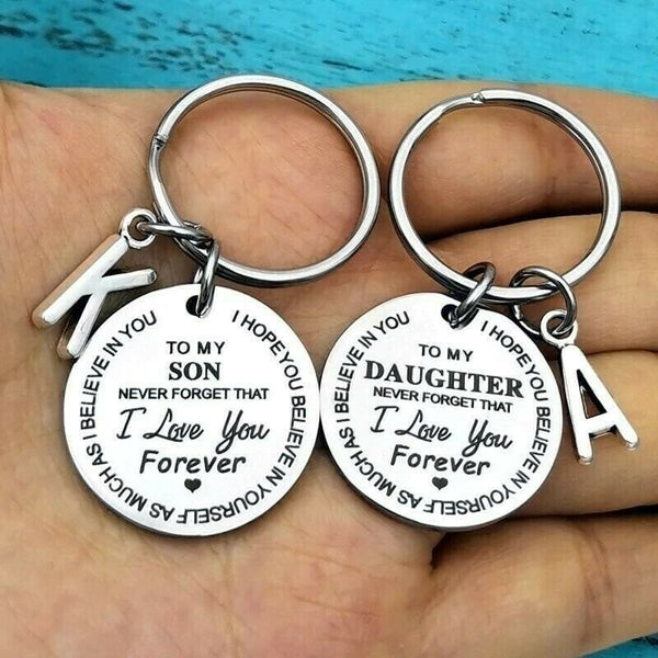 💓 ( Best Father Mother Gift)My Son / Daughter I Love You Forever Keychain