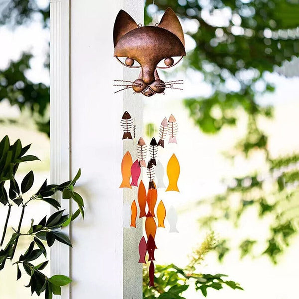 Handicraft Metal Fun Catfish Wind Chime🎐