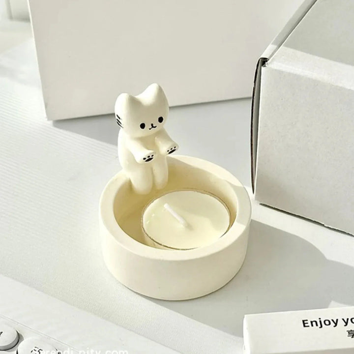 Cute Cat Candle Holder - FOFOPO