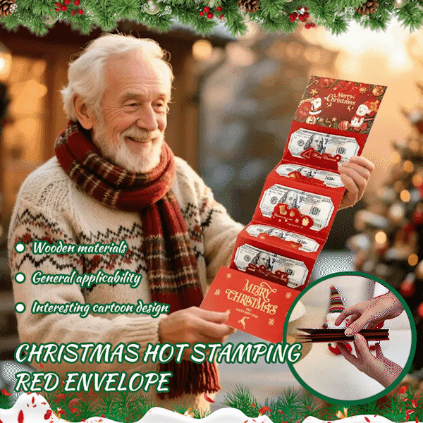 Christmas Cash Envelope with Money Clip
