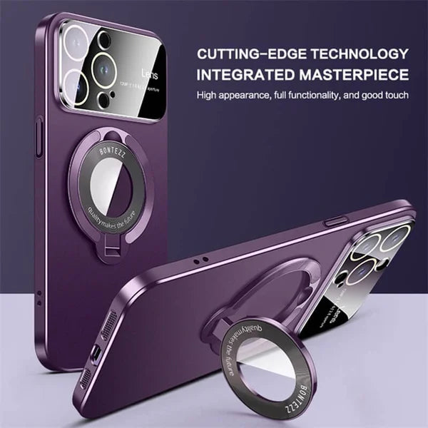 Large window phone case leak label magnetic bracket for iPhone 15promax case - FOFOPO