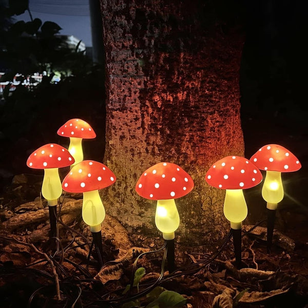 Outdoor Waterproof Solar Mushroom Lamp(8pcs)