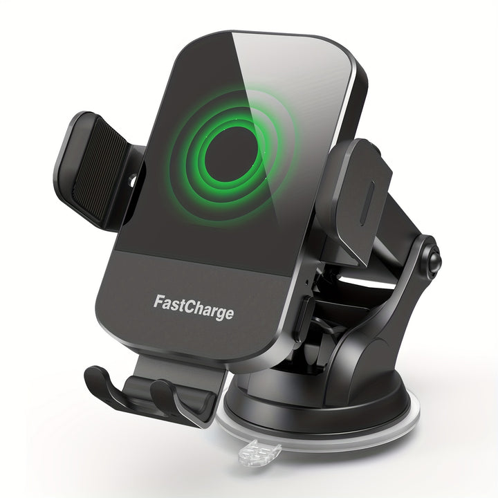 Ultra-Fast 15W RapidWireless Car Charger - Smart Auto Clamping Phone Mount - FOFOPO