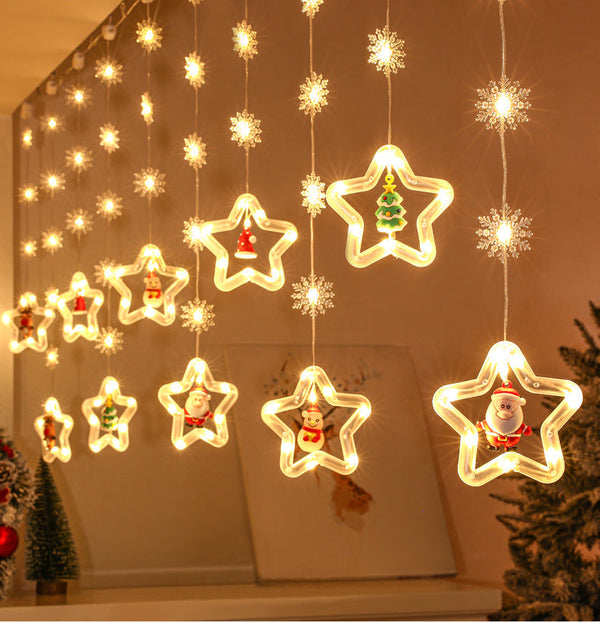 Festive Cascade Christmas LED String Lights
