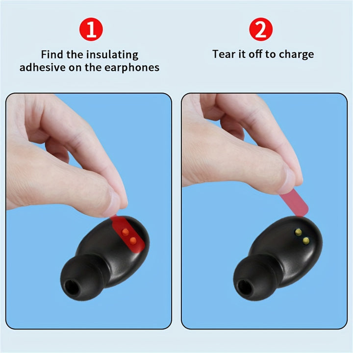 2024 Triple-Display Smart Wireless Earbuds - HD Audio, Sweatproof, Mirror Design - FOFOPO