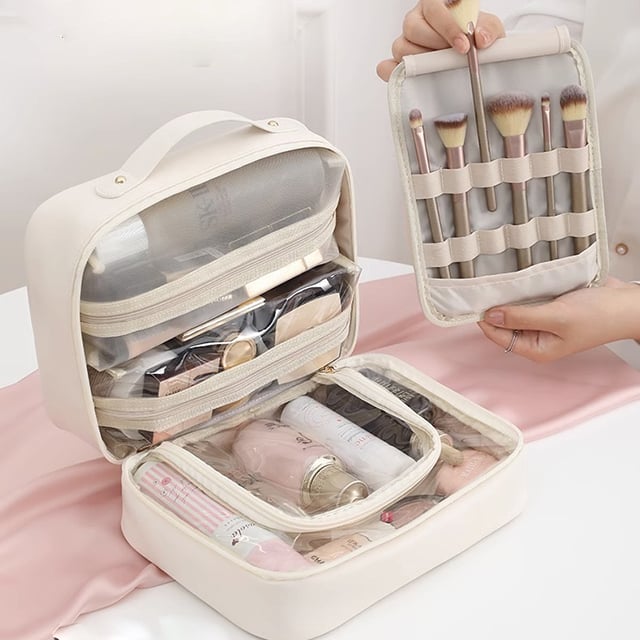 Multi-Compartment Toiletry Cosmetics Bag - FOFOPO