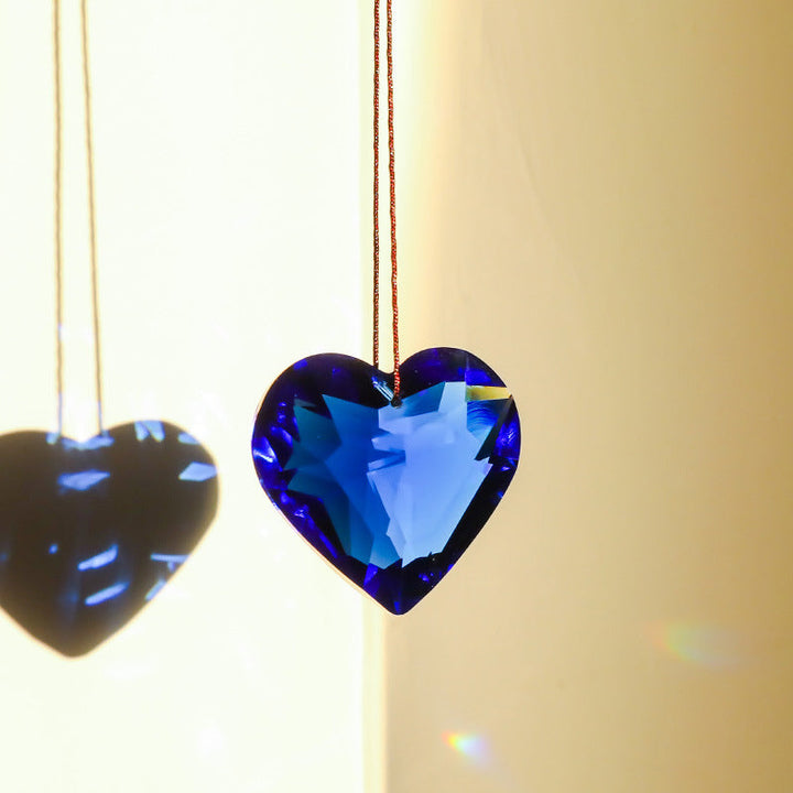 Hanging Heart Suncatcher Prism Crafts - FOFOPO