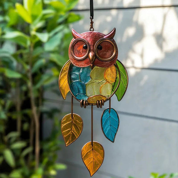 Colored owl pendants