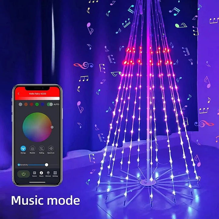 Multicolor LED Animated Lightshow Christmas Tree For Outdoor - FOFOPO