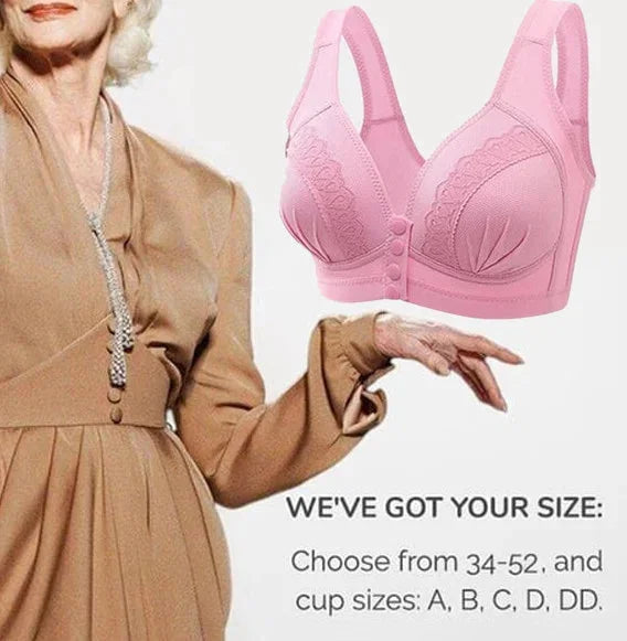 🥰Front Button Breathable Skin-Friendly Cotton Bra - FOFOPO