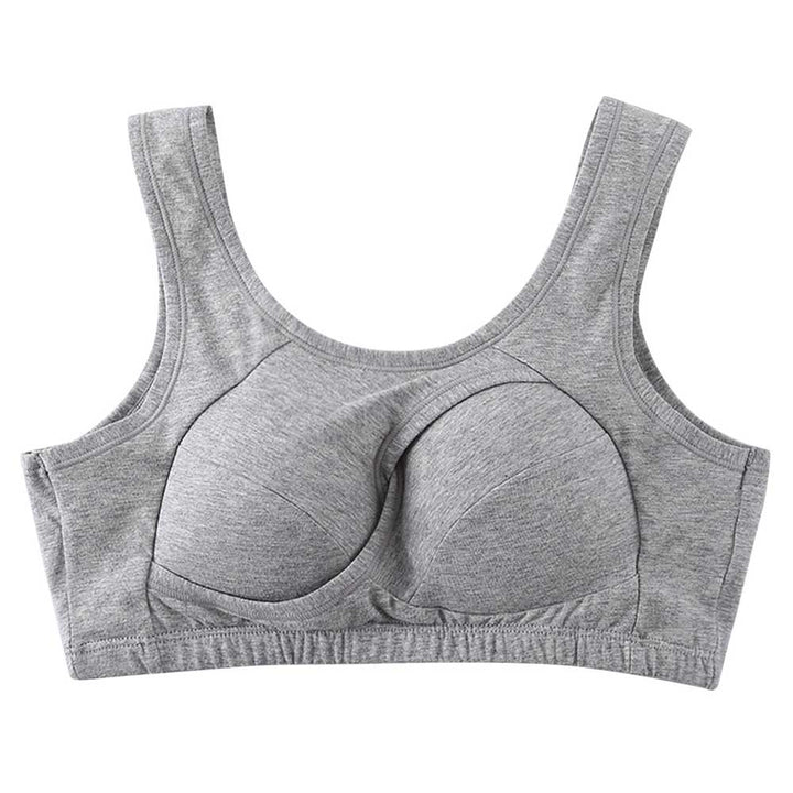 Pure Cotton Instantly Lifts Anti Sagging Wirefree Bra - FOFOPO