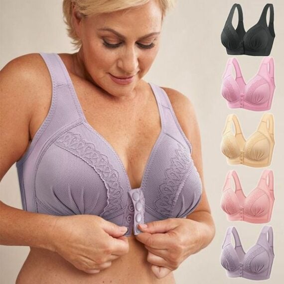 🥰Front Button Breathable Skin-Friendly Cotton Bra - FOFOPO