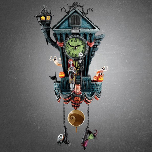 Halloween Wall Clock,Nightmare Before Christmas Cuckoo Clock