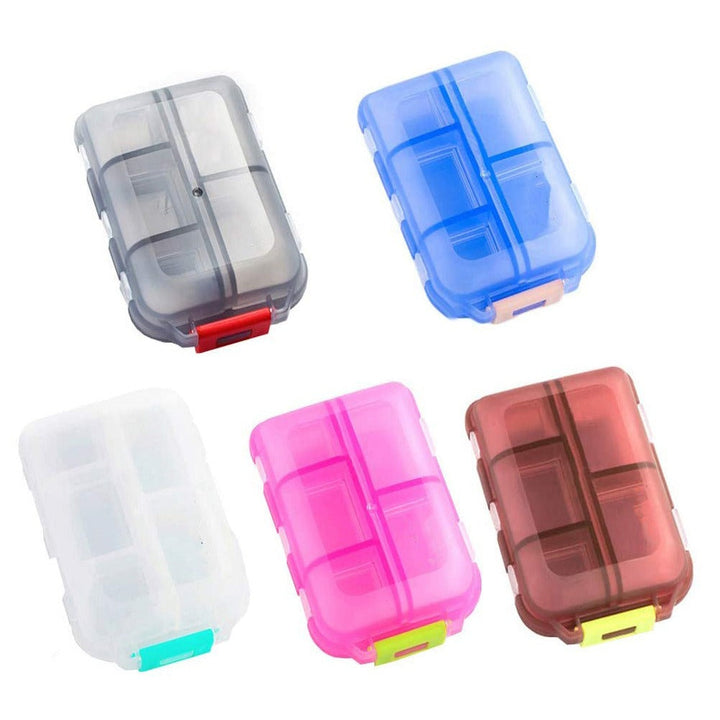 10 Grids Pill Case Weekly Travel Pill Organizer Portable Pill Box - FOFOPO