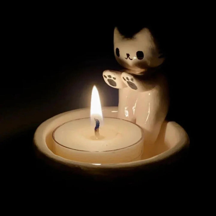 Cute Cat Candle Holder - FOFOPO