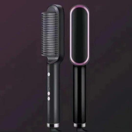 2 in 1 Negative Ion Hair Straightener Styling Comb - FOFOPO