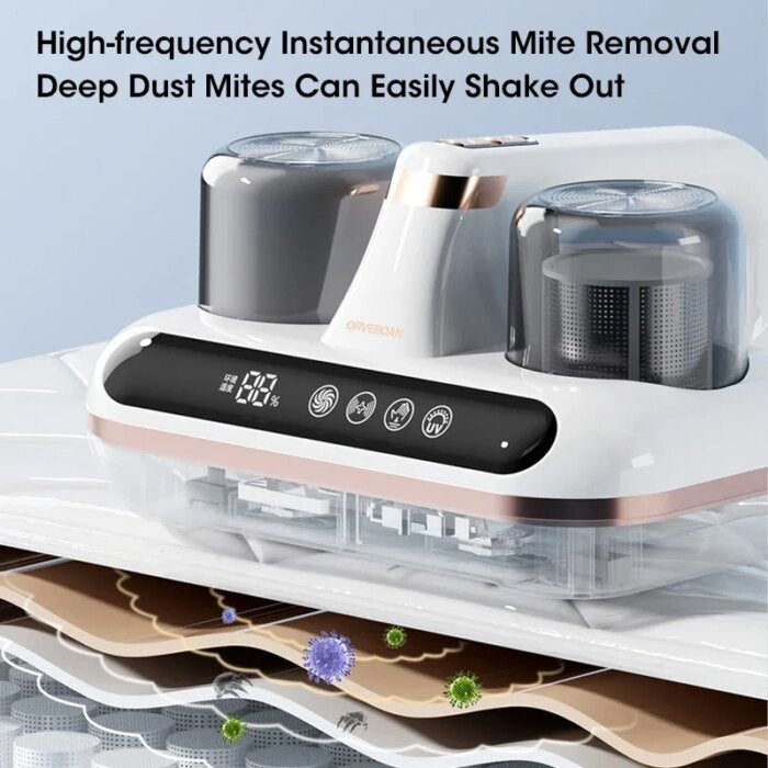 Mattress Vacuum Mite Remover - Cordless Handheld Cleaner - FOFOPO