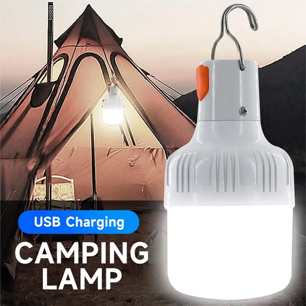 Portable 60W LED Camping Lamp - USB Rechargeable, Waterproof, Durable - Ideal for Outdoor Adventures and Emergencies - FOFOPO