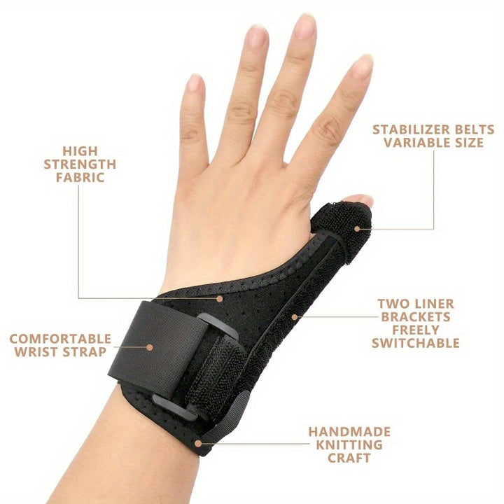 1 pair-Thumb Brace-Thumb Spica Splint-Reversible Thumb & Wrist Stabilizer Splint - FOFOPO