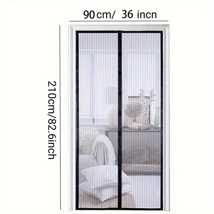 Magnetic Screen Door - Seamless Closure, Heavy Duty, Hands-Free, Pet & Child Safe - FOFOPO