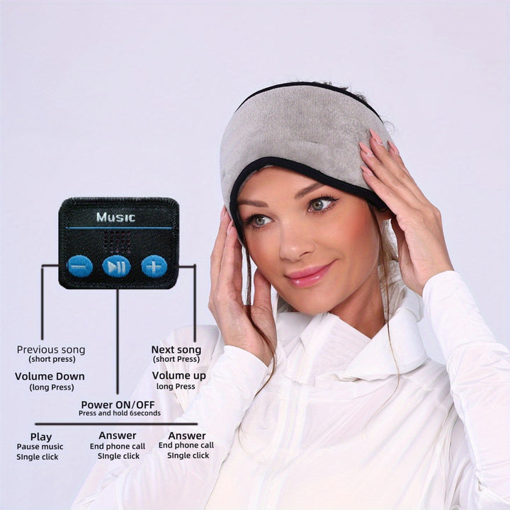 Wireless Sleep Eye Mask Headphones - Pressure-Free - FOFOPO