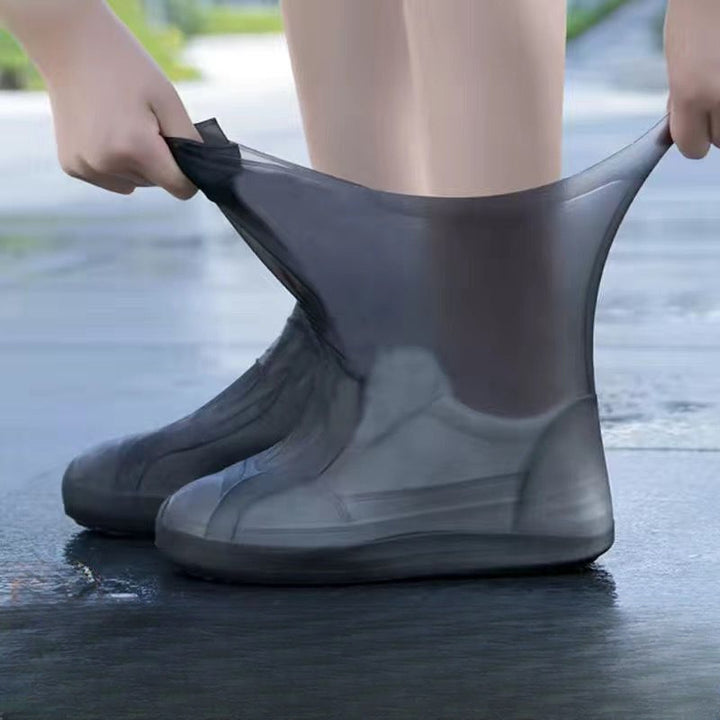 3 Pair Of Outdoor Latex Rain Boots Waterproof Shoe Cover - FOFOPO