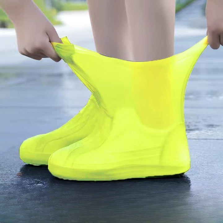 3 Pair Of Outdoor Latex Rain Boots Waterproof Shoe Cover - FOFOPO