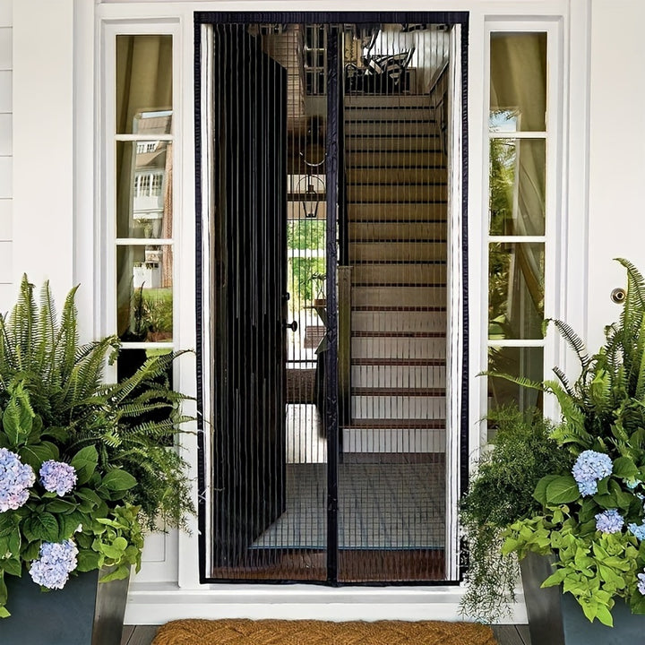 Magnetic Screen Door - Seamless Closure, Heavy Duty, Hands-Free, Pet & Child Safe - FOFOPO