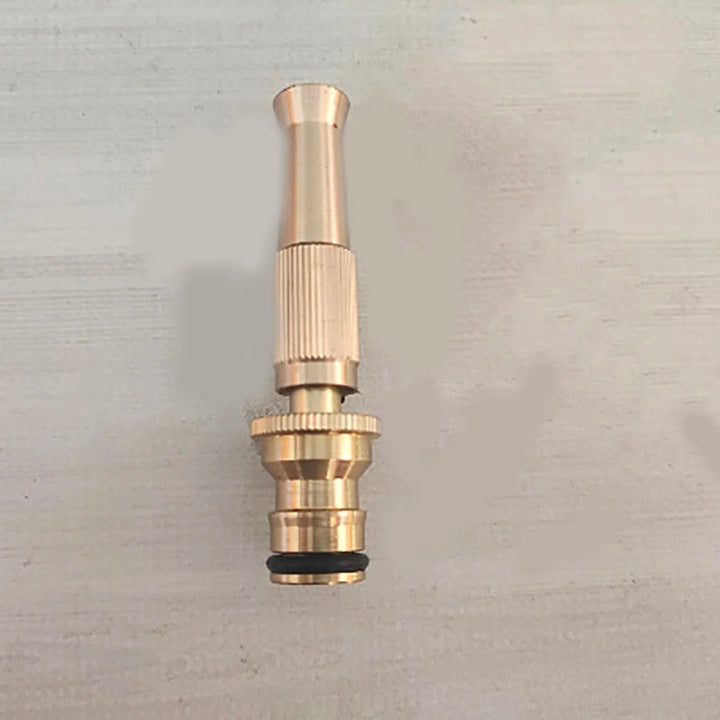 Spray Nozzle Water Gun Brass High Pressure Direct Spray Quick Connector Home Hose Adjustable Pressure Garden Sprinkler - FOFOPO