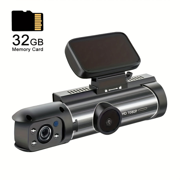 1080P Dual Camera Dash Cam For Cars With IR Night Vision - FOFOPO