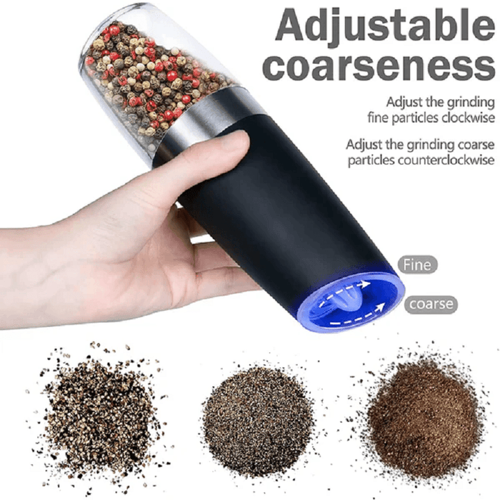 Automatic Electric Gravity Induction Salt and Pepper Grinder - FOFOPO