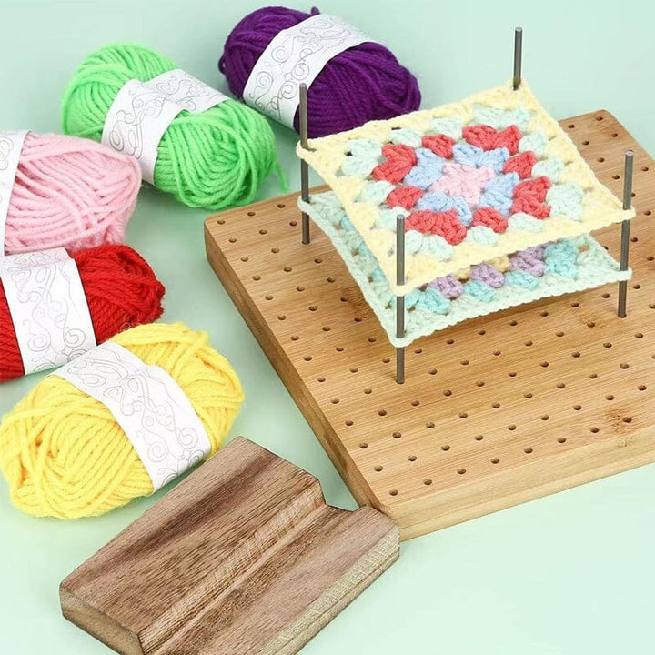 Crochet Blocking Board With Pegs - FOFOPO