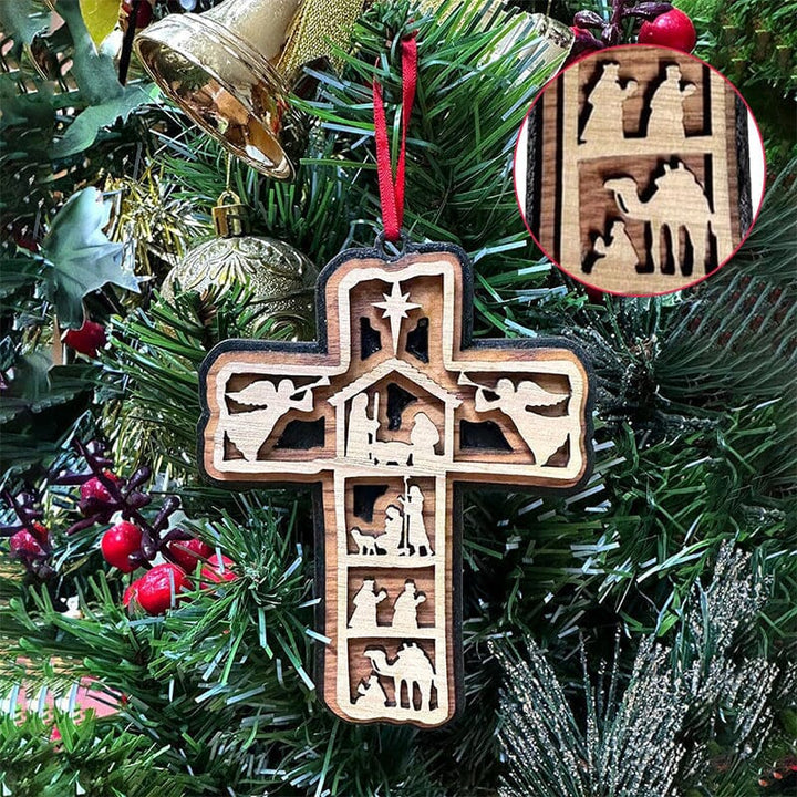 Cross Nativity Ornament - FOFOPO