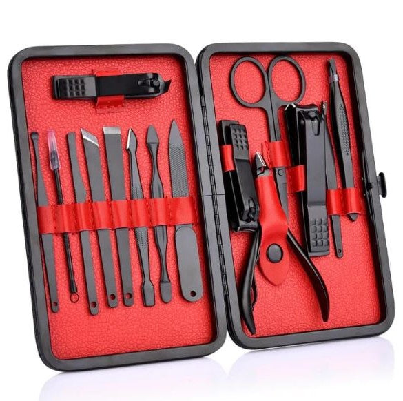 15 Piece Professional Manicure Set With Travel Case - FOFOPO