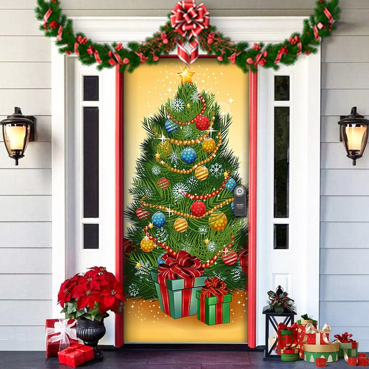 Nightmare Before Christmas Outdoor Decorations Props Christmas Elves Door Cover - FOFOPO