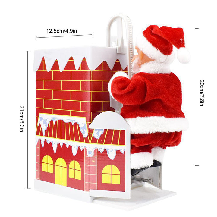 Electric Santa Claus Climbing Ladder with Music - FOFOPO