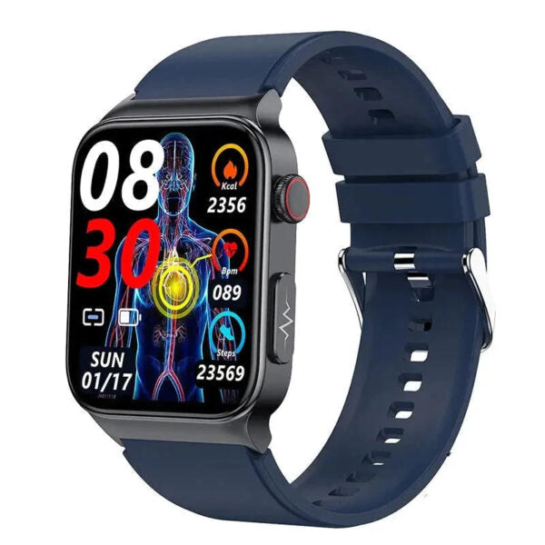 E500 Smartwatch: Blood Glucose & ECG Heart Monitoring, IP68 Waterproof - FOFOPO