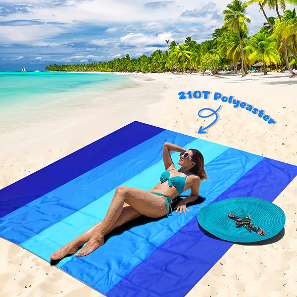 Oversized Waterproof Beach Blanket For 4-7 Adults - FOFOPO