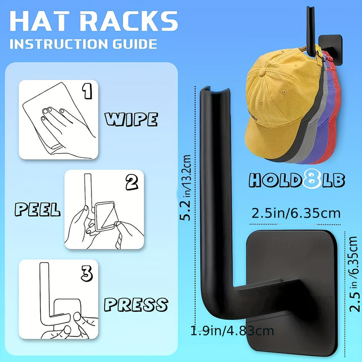 4pc Punch-free Hat Storage Hook - FOFOPO