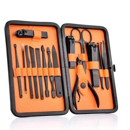 15 Piece Professional Manicure Set With Travel Case - FOFOPO