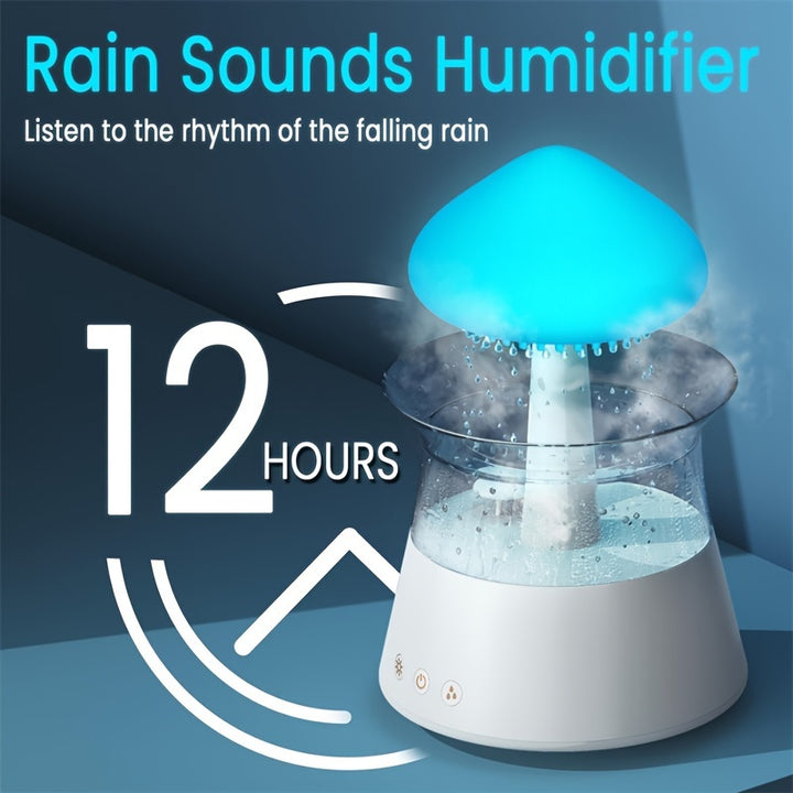 Rain Lamp Cloud Humidifier Water Drip Rain Sounds for Sleeping - FOFOPO