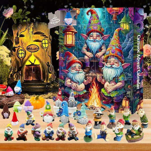 Garden Gnomes Festival Advent calendar- The One With 24 Little Doors