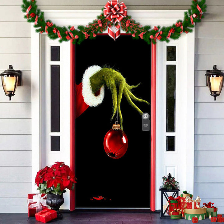 Nightmare Before Christmas Outdoor Decorations Props Christmas Elves Door Cover - FOFOPO