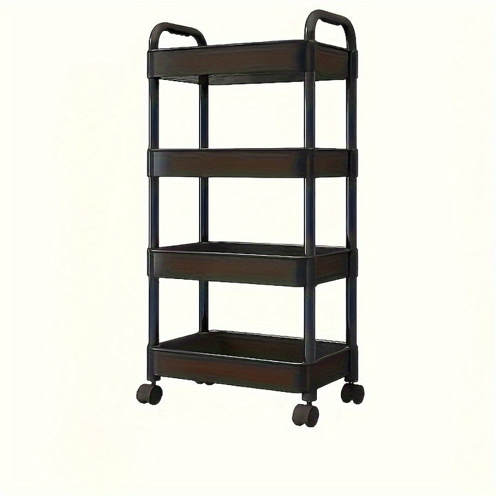 Kitchen Floor Storage Rack, Living Room Bedroom Bedside Multi-layer Storage Rack With Wheels - FOFOPO