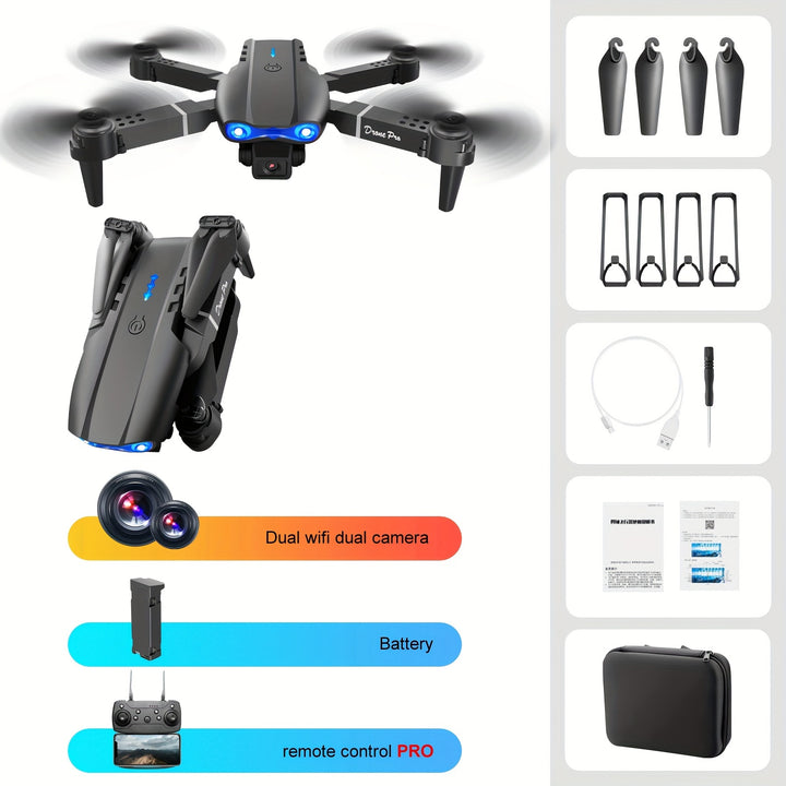 Drone With Camera, Foldable RC Quadcopter Drone,Remote Control Drone Toys For Beginners - FOFOPO