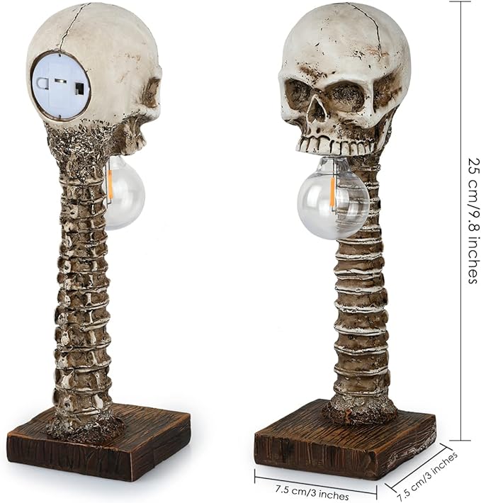 Halloween Skull Skeleton Lamp - Halloween Table Skeleton Lamp - FOFOPO