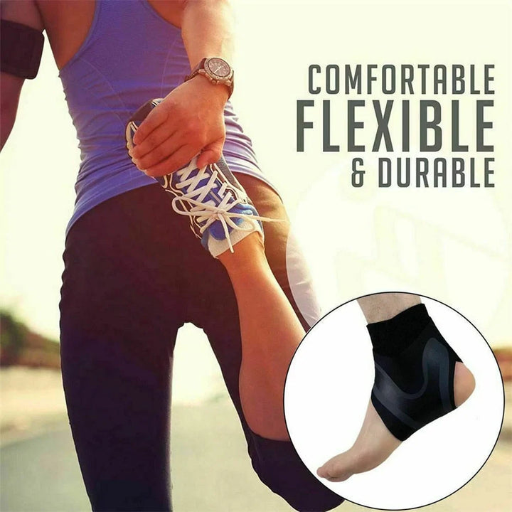 1 Pair Plantar Ankle X Wrap Brace Support Compression Sleeve - FOFOPO