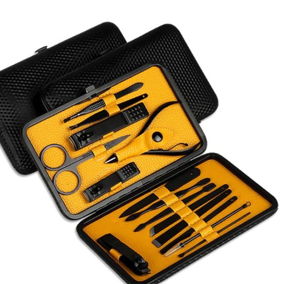 15 Piece Professional Manicure Set With Travel Case - FOFOPO